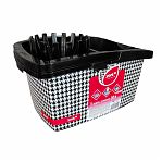 Ведро хозяйственное York Пепита 071210, объем 10 литров, пластик, вставка отжим МОП, цвет Черно-белый