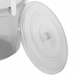 Ведро хозяйственное Альтернатива Хозяюшка М1213, объем 10 литров, пластик, с ручкой и крышкой, цвет Прозрачный