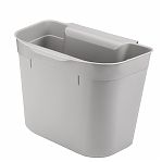 Ведро для мусора ЭльфПласт 447, объем 5.4 литра, пластик, навесное, цвет в ассортименте