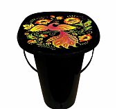 Ведро-туалет  InGreen Smart Solution Садко, объем 20 литров, пластик, с крышкой, цвет Черный