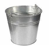 Ведро хозяйственное ПМИ 3-30106, объем 9 литров, металл, оцинкованное, с ручкой, цвет Серебристый