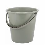 Ведро хозяйственное Альтернатива Эконом М7733, объем 12 литров, пластик, с ручкой, цвет Серый