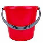 Ведро хозяйственное Martika Соло С633КРА, объем 10 литров, пластик, с ручкой, цвет Красный