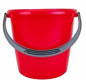 Ведро хозяйственное Martika Соло С633КРА, объем 10 литров, пластик, с ручкой, цвет Красный