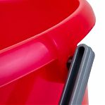 Ведро хозяйственное Martika Соло С633КРА, объем 10 литров, пластик, с ручкой, цвет Красный
