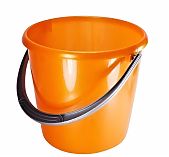 Ведро хозяйственное Martika Соло, объем 10 литров, пластик, с ручкой, цвет Оранжевый