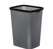 Ведро для мусора Violet Tandem, объем 20 литров, пластик, с фиксатором пакета, цвет Серый