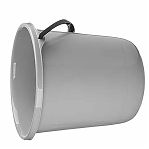 Ведро хозяйственное Homver Etna  221218635/03, объем 10 литров, пластик, с ручкой и крышкой, цвет Серый