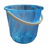 Ведро хозяйственное Бриг Спираль, объем 14 литров, пластик, пищевое, с ручкой, цвета в ассортименте