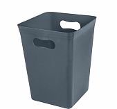 Ведро для мусора Plast Team Stockholm PT6580, объем 10 литров, пластик, с ручками в каркасе, цвет Вулканический базальт
