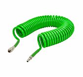 Шланг спиральный Eco AHU-1080 с быстросъемами, полиуретан, 8/12 мм, 10 м 