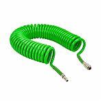 Шланг спиральный Eco AHU-1080 с быстросъемами, полиуретан, 8/12 мм, 10 м 