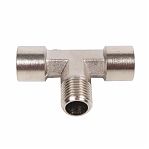 Соединение T-образное Eco AB-T-MT14/2FT14, 1/4" FMF, латунь, хром