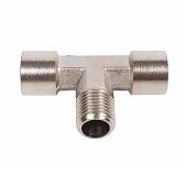 Соединение T-образное Eco AB-T-MT14/2FT14, 1/4" FMF, латунь, хром