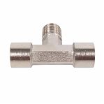 Соединение T-образное Eco AB-T-MT14/2FT14, 1/4" FMF, латунь, хром