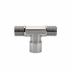 Соединение T-образное Eco AB-T-2MT14/FT14, 1/4" MFM, латунь, хром