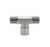 Соединение T-образное Eco AB-T-2MT14/FT14, 1/4" MFM, латунь, хром