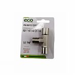 Соединение T-образное Eco AB-T-MT14/2FT14, 1/4" FMF, латунь, хром