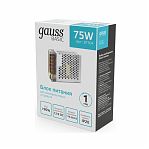 Блок питания Gauss Basic BT504, 12В, 75 Вт, IP20, для лент, модулей и линеек