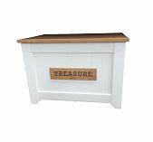 Сундук Treasure для хранения предметов, ЛДСП+МДФ, белый, 470х510х990 мм