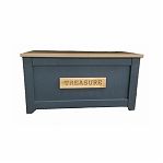 Сундук Treasure для хранения предметов, ЛДСП+МДФ, графит, 470х510х920 мм