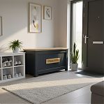 Сундук Treasure для хранения предметов, ЛДСП+МДФ, графит, 470х510х920 мм