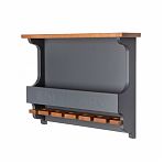Винная полка Wine & Glasses, 500х710х140 мм, береза, фанера, графит