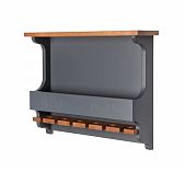 Винная полка Wine & Glasses, 500х710х140 мм, береза, фанера, графит