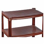 Этажерка для обуви Альтернатива, 4 полки, 350х510х830 мм, пластиковая, разборная, коричневая