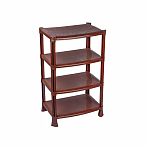 Этажерка для обуви Альтернатива, 4 полки, 350х510х830 мм, пластиковая, разборная, коричневая