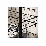 Этажерка для обуви Nika ЭТ1-Ч, 4 полки, металлическая, разборная, 280х660х700 мм, черная