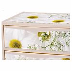 Комод ЭльфПласт Elegance 444, 4 ящика, прямоугольный, с рисунком, 410х555х810 мм