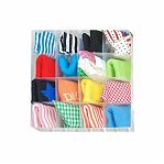 Коробка для белья Рыжий Кот PSB-03/16, 312554,16 ячеек, 100х300х300 мм, пластик, белый