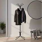 Вешалка-стойка напольная Зми Луч 5 ВНП 361, h 1770 мм, d 630 мм, черный