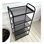 Подставка для обуви ЗМИ Верона 15, ПДО В15МЕТ, 5 полок, цвет черный, 300х450х950 мм