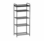 Подставка для обуви ЗМИ Верона 15, ПДО В15МЕТ, 5 полок, цвет черный, 300х450х950 мм