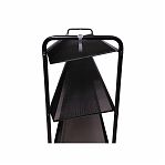 Подставка для обуви ЗМИ Женева 33, ПДО Ж33, 3 полки, цвет черный, 260х600х870 мм