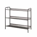 Подставка для обуви Зми Женева 23, 250957, металлическая 3 полки, графит, 270х600х645 мм