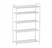 Подставка для обуви ЗМИ Верона 25 ПДОВ25 Б, 5 полок, белая, 30х65х95 см