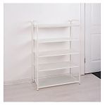 Подставка для обуви ЗМИ Верона 25 ПДОВ25 Б, 5 полок, белая, 30х65х95 см