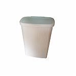 Корзина для белья Econova Velvet 433246207 пластиковая, бежевая, 290х450х630 мм, 45 л