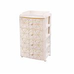 Комод Альтернатива Лаура М6839, 4 ящика, 425х560х925 мм, слоновая кость, пластиковый