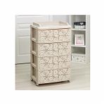 Комод Альтернатива Лаура М6839, 4 ящика, 425х560х925 мм, слоновая кость, пластиковый