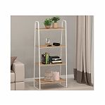 Стеллаж ЗМИ Скандинавия 24, СТСП24 Б, 4 полки, белый, 385х650х1470 см, стальной корпус