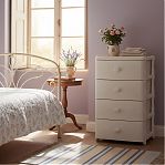 Комод четырехсекционный Альтернатива Флоран М6838, слоновая кость, 42.5х56х90.5 см