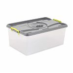 Контейнер для хранения Альтернатива М3115 с крышкой, 40 л, пластиковый, 265х395х610 мм