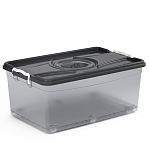 Контейнер для хранения Альтернатива М3115 с крышкой, 40 л, пластиковый, 265х395х610 мм