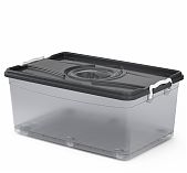 Контейнер для хранения Альтернатива М3115 с крышкой, 40 л, пластиковый, 265х395х610 мм