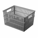 Корзина Econova Simplify, универсальная, серая, 108х136х184 мм, 2 л, 435250711