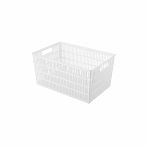 Корзина Econova Simplify, универсальная, белая, 138х184х274 мм, 6 л, 435250516